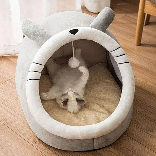 Self-Warming Foldable Pet Tent Bed for Cats and Small Dogs
