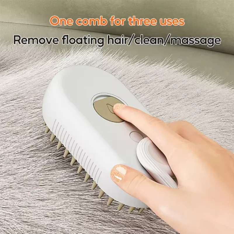 Pet Grooming Comb for Dogs and Cats with Massage Bristles
