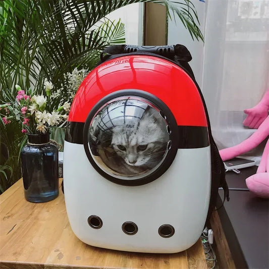 Transparent Space Capsule Pet Backpack for Small Dogs Cats