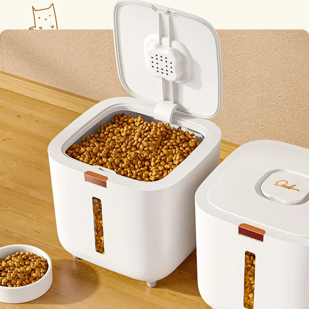 Large Pet Food Storage Barrel with Sealed Moisture-Proof Design