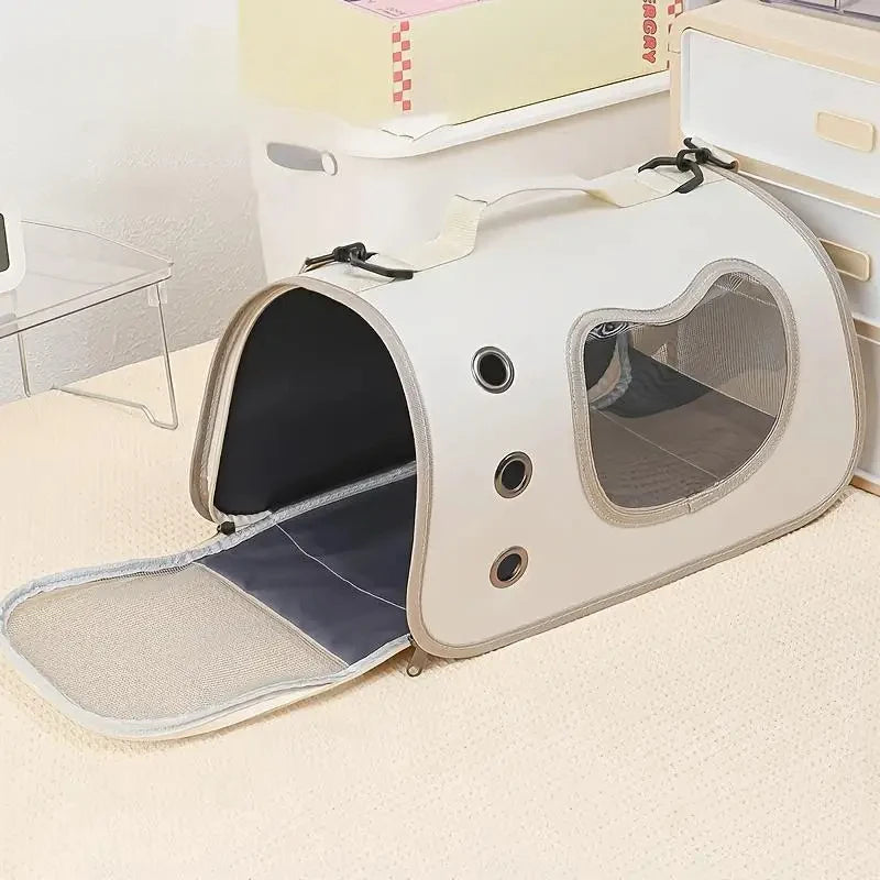 Foldable Breathable Pet Carrier Shoulder Bag for Cats Dogs