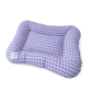 Soft Plaid Dog Bed Pad with Warm Breathable Cushion