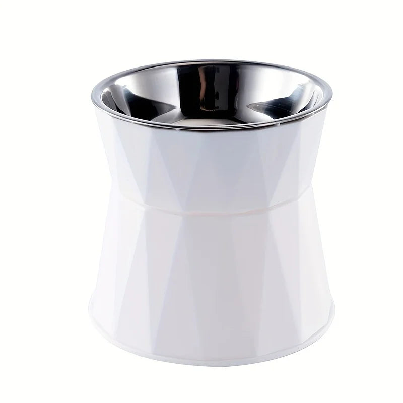 Stainless Steel Elevated Pet Bowl for Dogs & Cats
