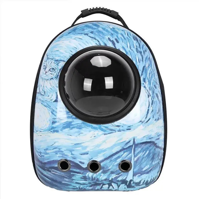 Transparent Space Capsule Pet Backpack for Small Dogs Cats