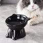 Black White Universal Pet Bowl for Cats and Dogs