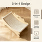 2-in-1 Solid Wood Cat Scratcher Bed with Full Sisal Surface