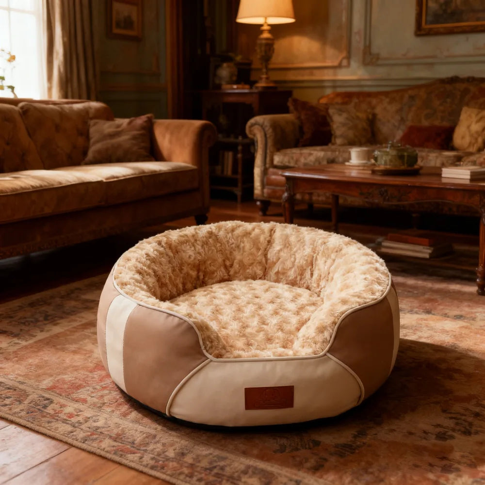 Thick Insulated Leather Pet Bed Mat for Cats and Dogs