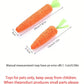 Carrot Sisal Cat Toy with Sound for Scratching and Chewing