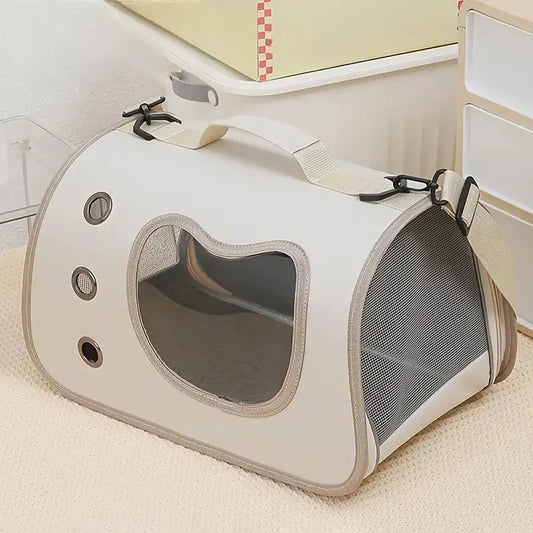Foldable Breathable Pet Carrier Shoulder Bag for Cats Dogs