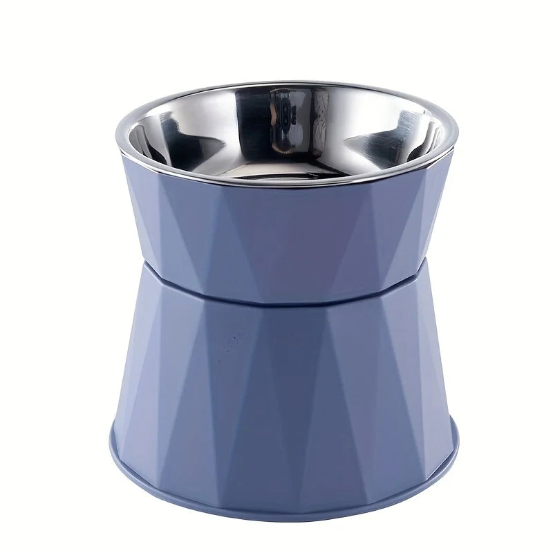 Stainless Steel Elevated Pet Bowl for Dogs & Cats