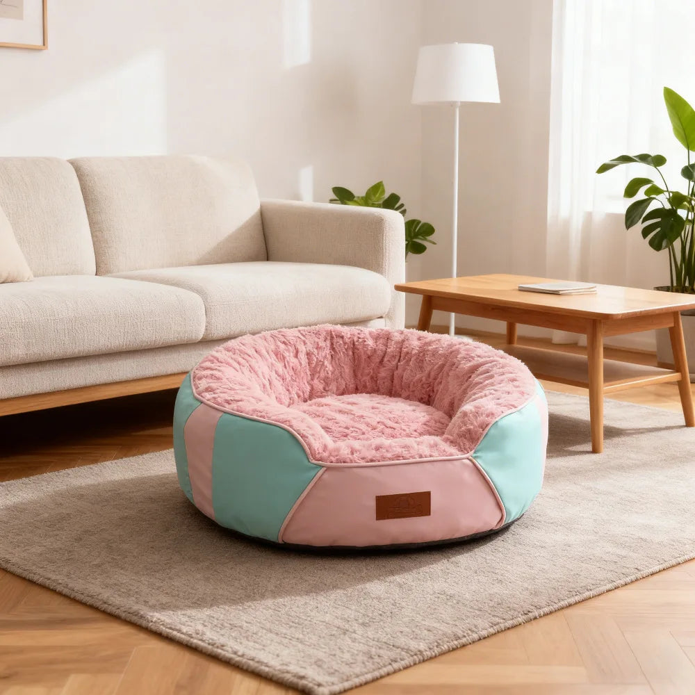 Thick Insulated Leather Pet Bed Mat for Cats and Dogs