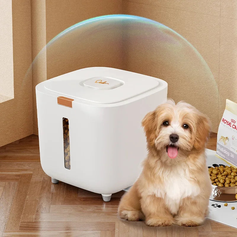 Large Pet Food Storage Barrel with Sealed Moisture-Proof Design