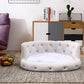 Luxury Diamond PU Dog Sofa Bed for All-Season Comfort