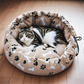 Adjustable Drawstring Soft Warm Pet Nest Bed for Cats
