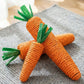 Carrot Sisal Cat Toy with Sound for Scratching and Chewing