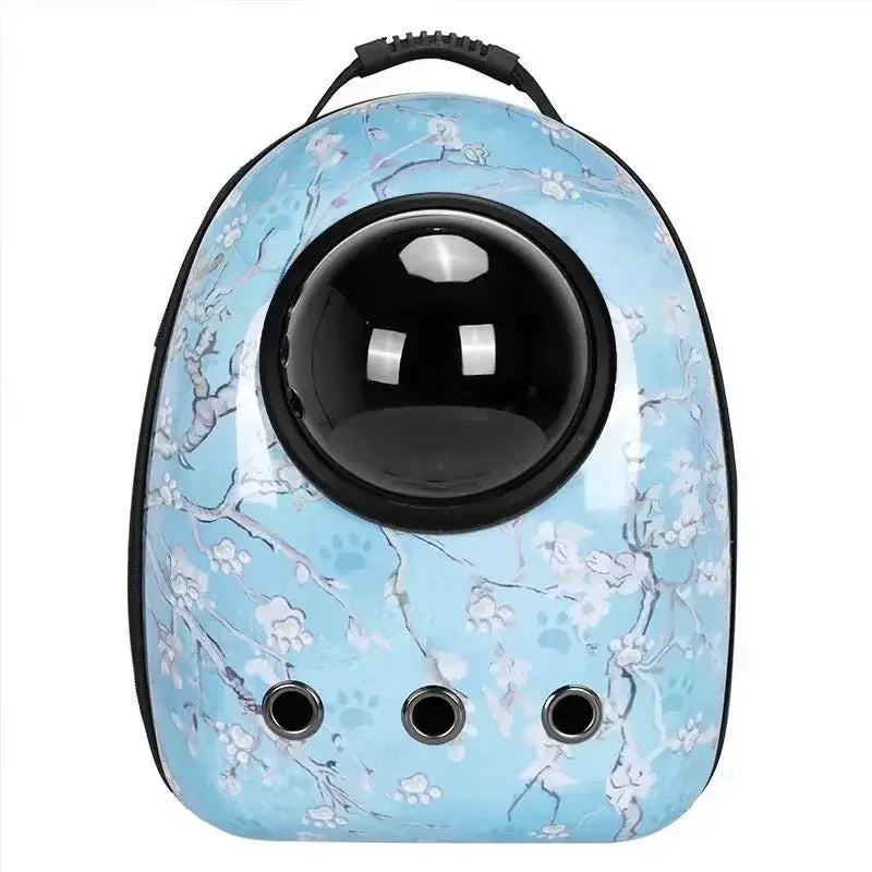 Transparent Space Capsule Pet Backpack for Small Dogs Cats