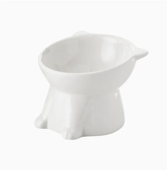 Black White Universal Pet Bowl for Cats and Dogs