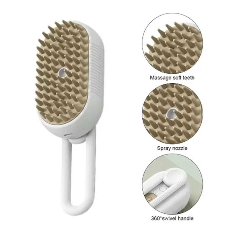 Pet Grooming Comb for Dogs and Cats with Massage Bristles