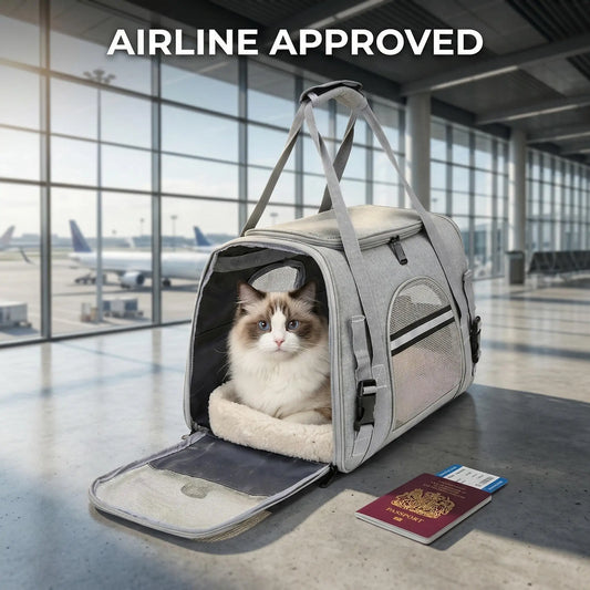 Airline Approved Soft-Sided Pet Carrier for Cats and Dogs