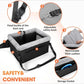 Height-Boosting Small Dog Car Seat with Washable Detachable Bed