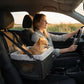 Height-Boosting Small Dog Car Seat with Washable Detachable Bed