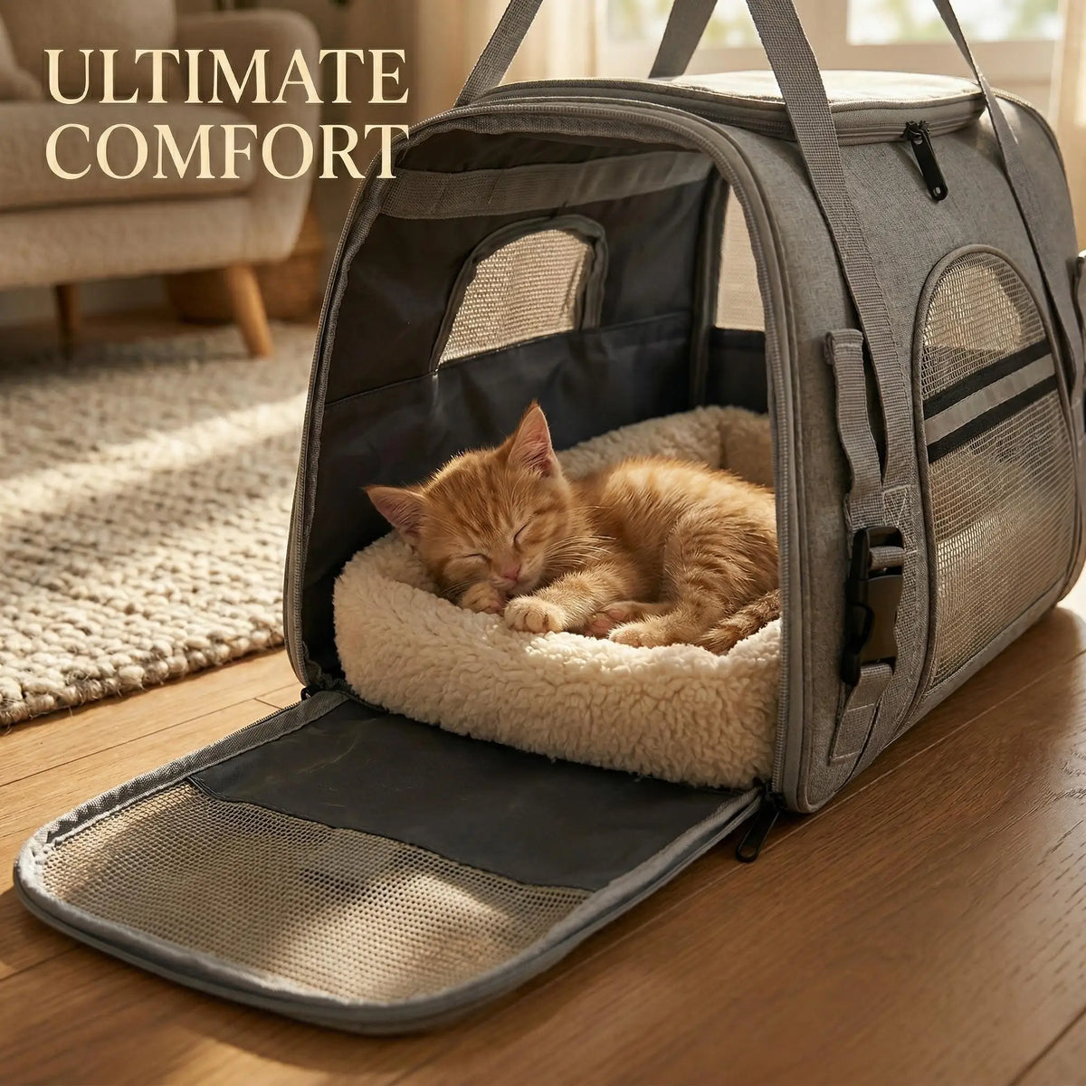 Airline Approved Soft-Sided Pet Carrier for Cats and Dogs