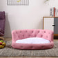 Luxury Diamond PU Dog Sofa Bed for All-Season Comfort