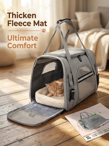 Airline Approved Soft-Sided Pet Carrier for Cats and Dogs