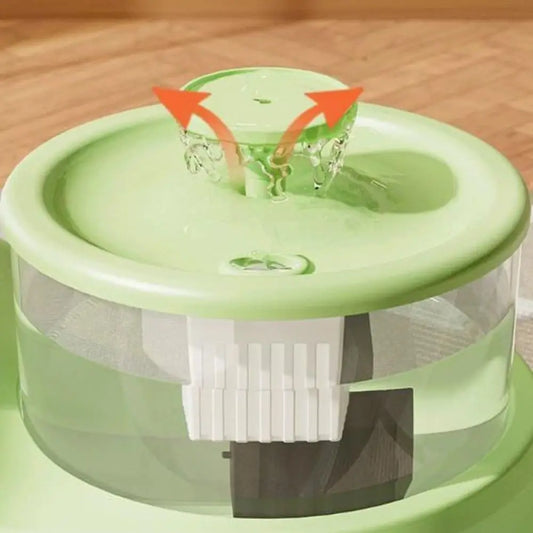 USB 2-in-1 Pet Water Fountain with Filter and Quiet Pump