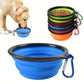 2-in-1 Folding Silicone Pet Feeder Bowl for Travel