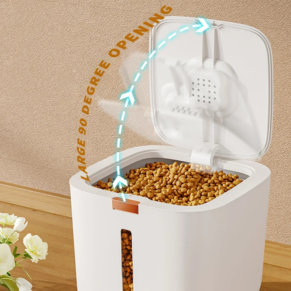 Large Pet Food Storage Barrel with Sealed Moisture-Proof Design