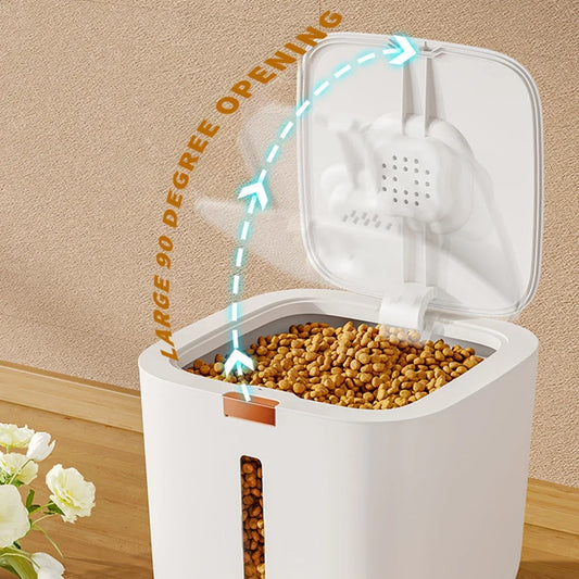 Large Pet Food Storage Barrel with Sealed Moisture-Proof Design