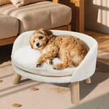 Ultra Soft Elevated Pet Sofa Bed with Waterproof Cushion