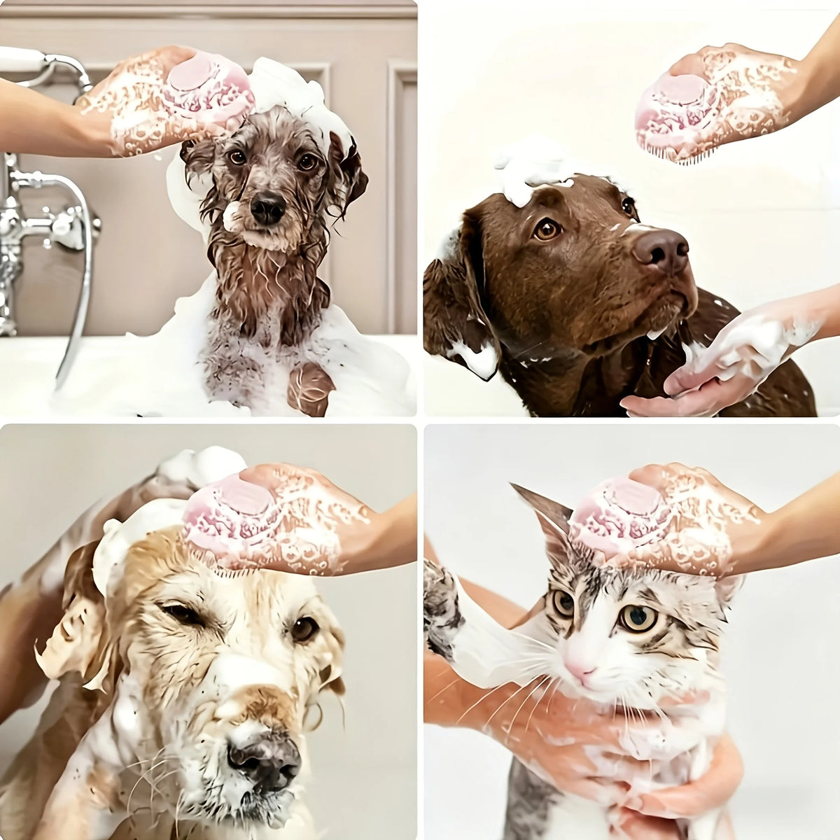 Sanrio Pet Bath Brush and Massage Grooming Tool for Dogs