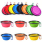 2-in-1 Folding Silicone Pet Feeder Bowl for Travel