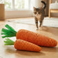 Carrot Sisal Cat Toy with Sound for Scratching and Chewing
