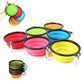 2-in-1 Folding Silicone Pet Feeder Bowl for Travel