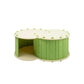 S-Shaped Double-Layer Felt Cat Tunnel with Cozy Donut Nest