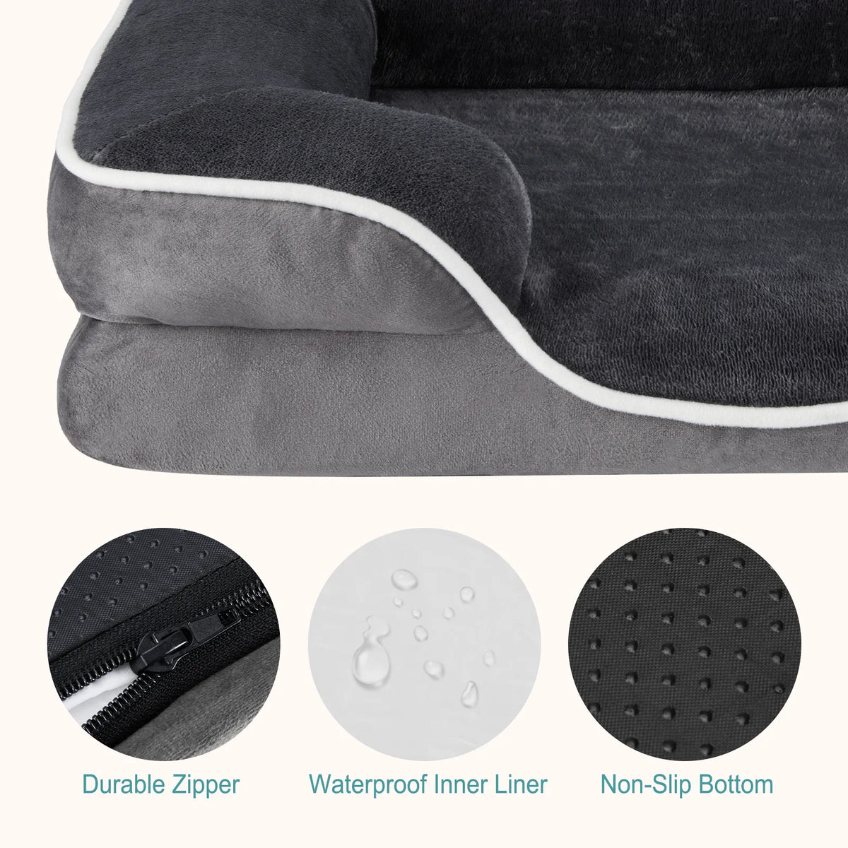 42x32 Inch XL Memory Foam Dog Bed with Washable Cover