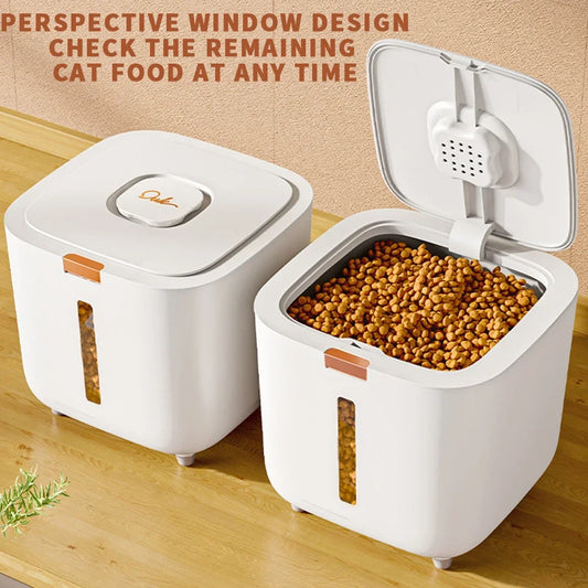 Large Pet Food Storage Barrel with Sealed Moisture-Proof Design